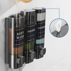 No-Drill Triple Shower Soap Dispenser