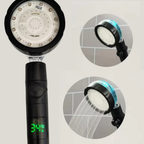 Premium 3-Color Temp Control LED Showerhead