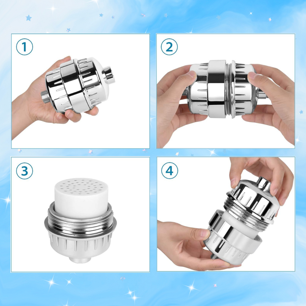 5-Speed Adjustable Hard Water Shower Filter