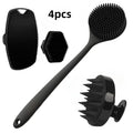 4PCS Silicone Body & Face Scrubber Set
