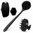 4PCS Silicone Body & Face Scrubber Set