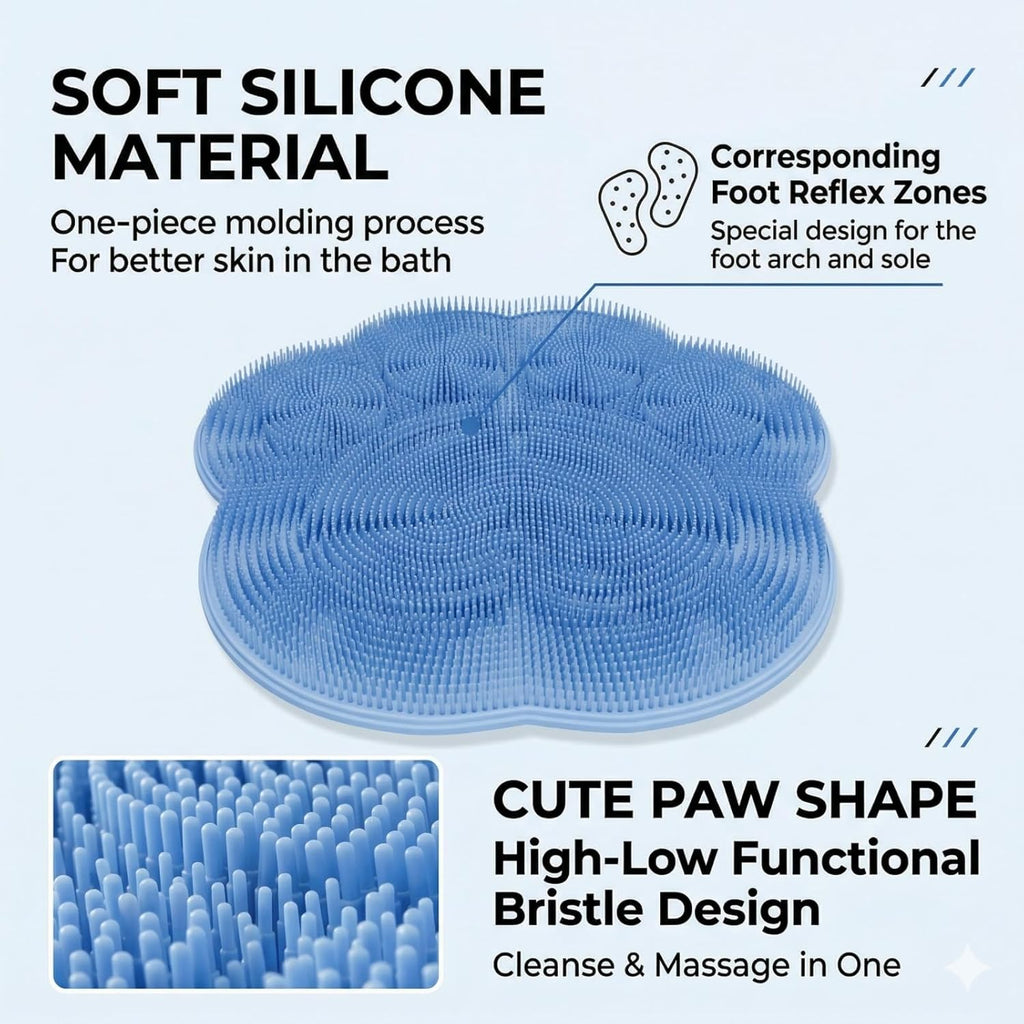 Silicone Foot & Back Scrubber Mat