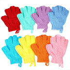 12-Color Body Scrub Shower Gloves Kit