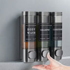 No-Drill Triple Shower Soap Dispenser