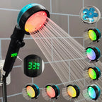 Premium 3-Color Temp Control LED Showerhead